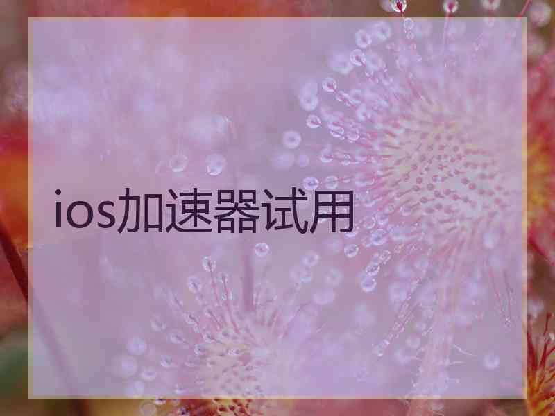 ios加速器试用