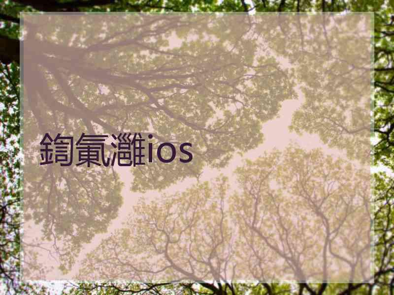 鍧氭灉ios