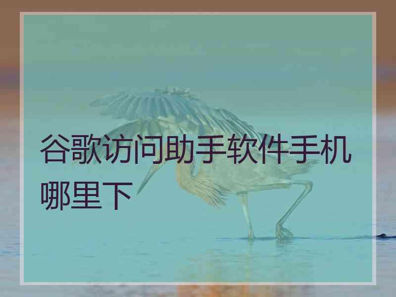 谷歌访问助手软件手机哪里下