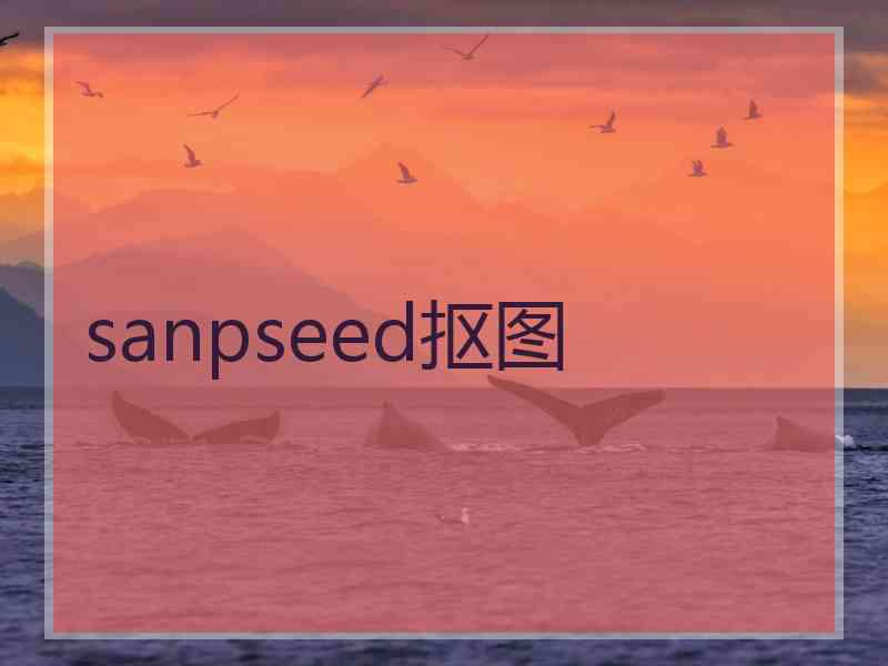 sanpseed抠图