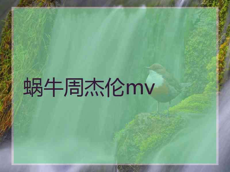 蜗牛周杰伦mv