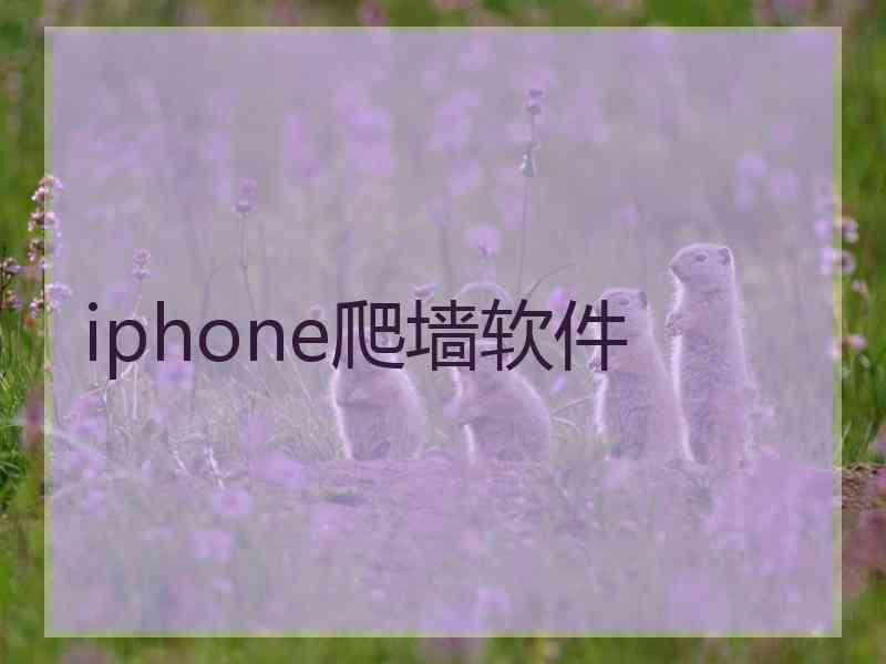 iphone爬墙软件