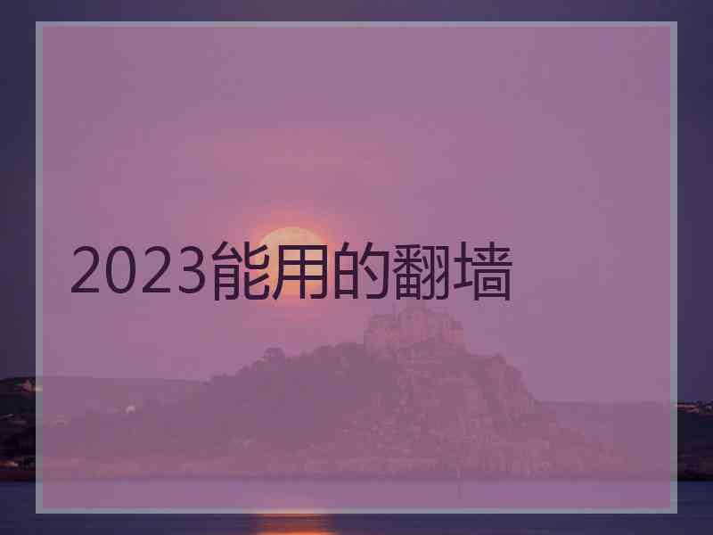 2023能用的翻墙