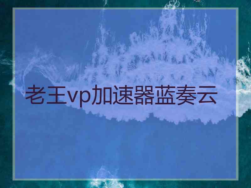 老王vp加速器蓝奏云