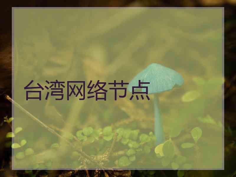 台湾网络节点