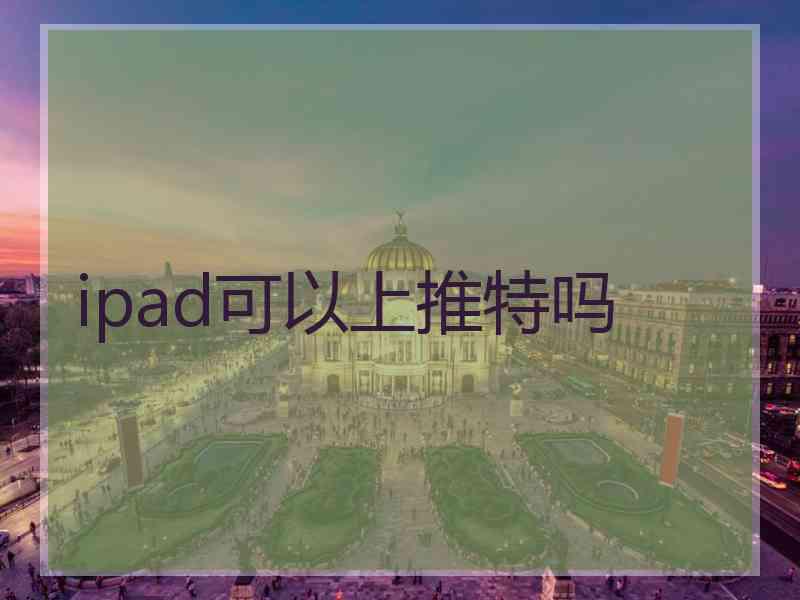 ipad可以上推特吗