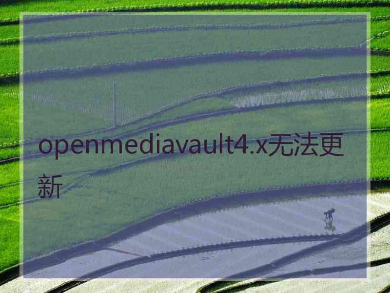 openmediavault4.x无法更新