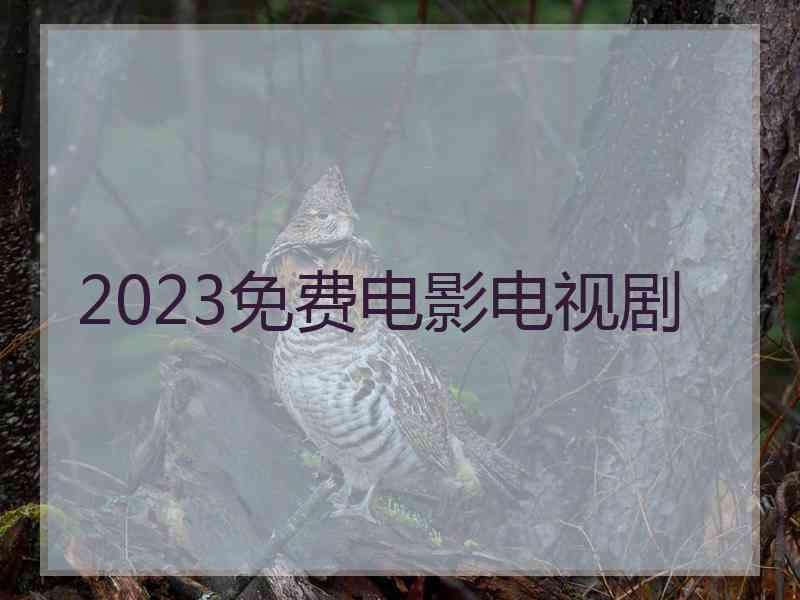 2023免费电影电视剧