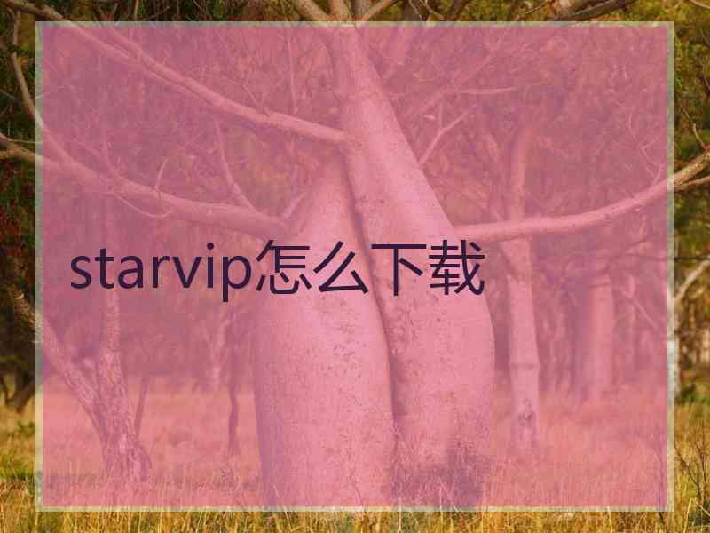 starvip怎么下载