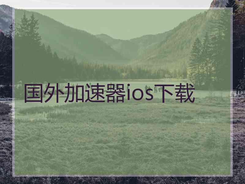 国外加速器ios下载