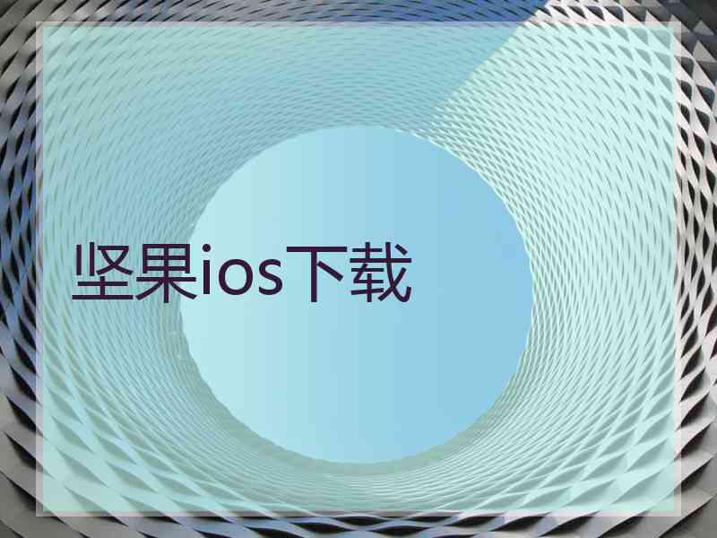 坚果ios下载