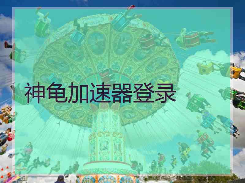 神龟加速器登录