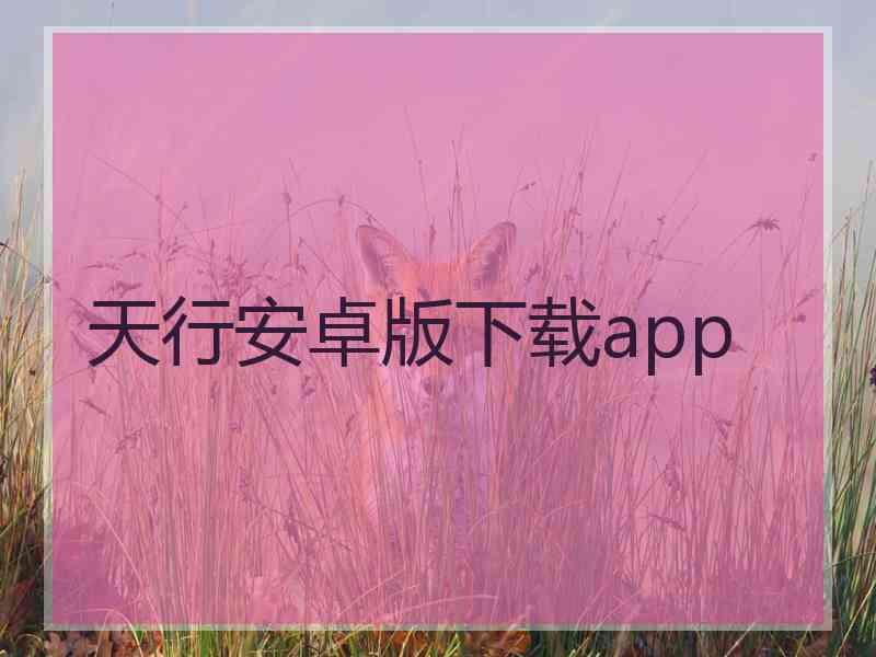 天行安卓版下载app