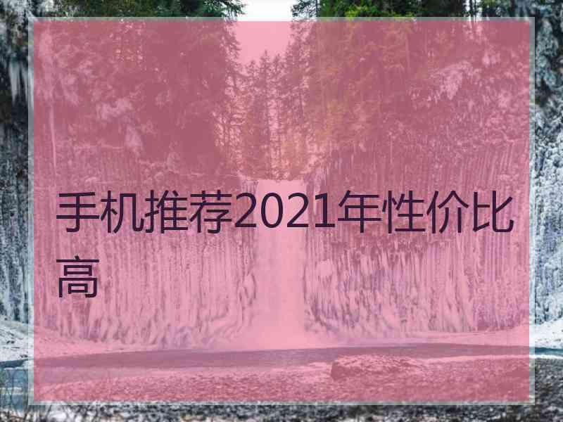 手机推荐2021年性价比高