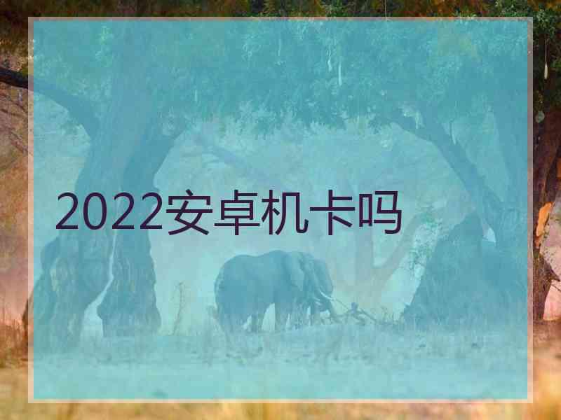 2022安卓机卡吗