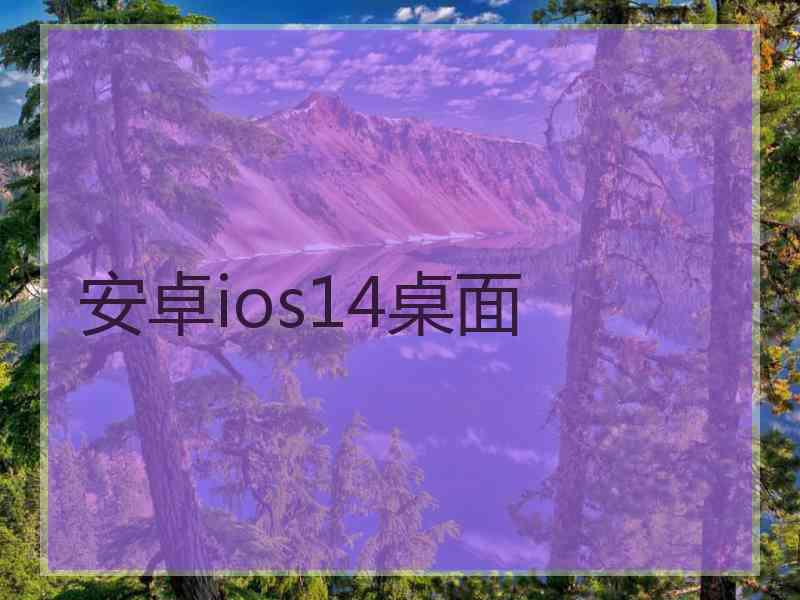 安卓ios14桌面