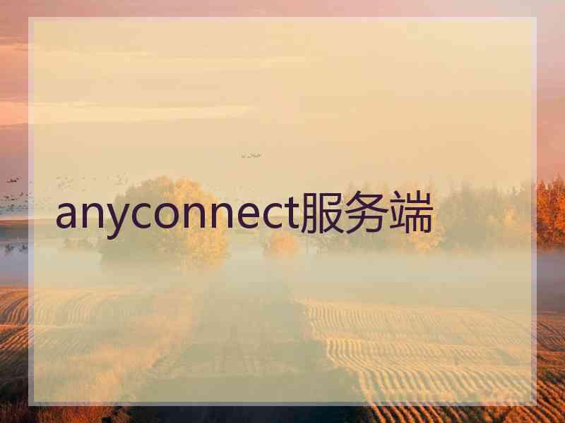 anyconnect服务端