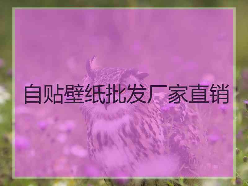 自贴壁纸批发厂家直销