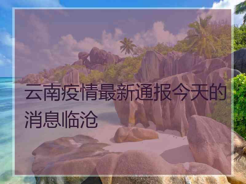 云南疫情最新通报今天的消息临沧