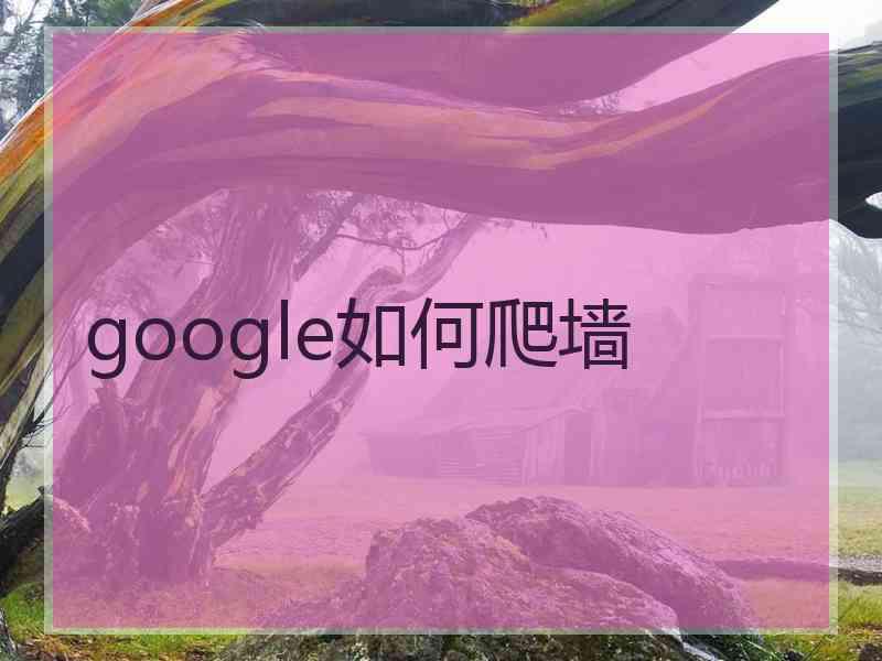 google如何爬墙