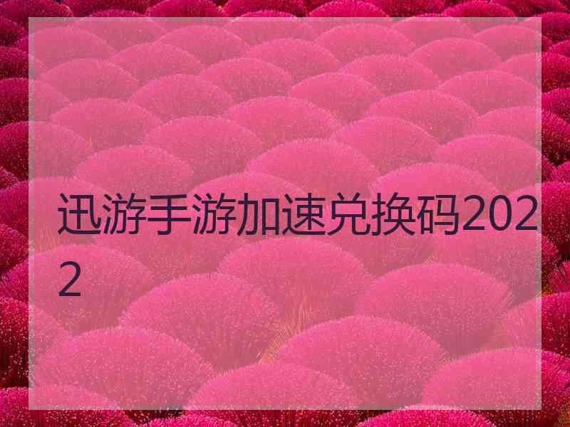 迅游手游加速兑换码2022