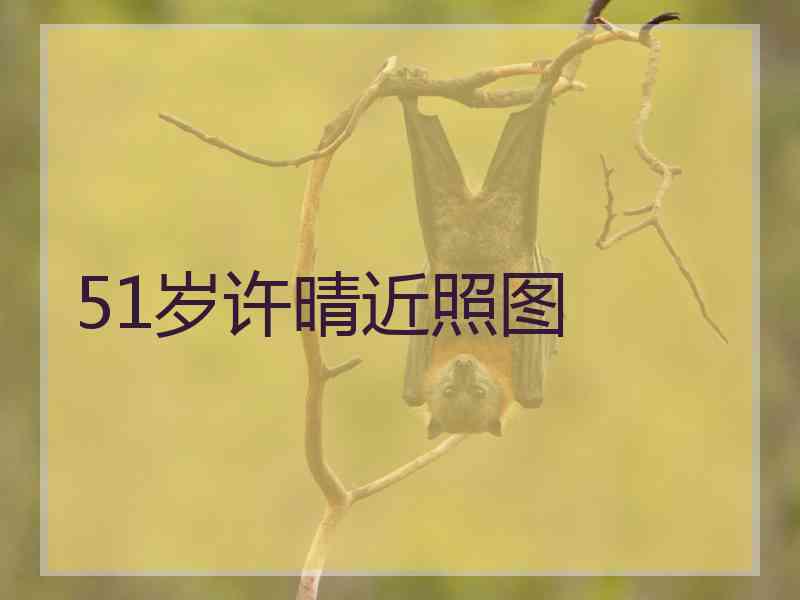 51岁许晴近照图