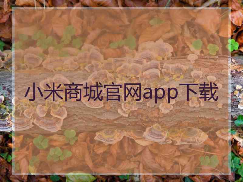 小米商城官网app下载