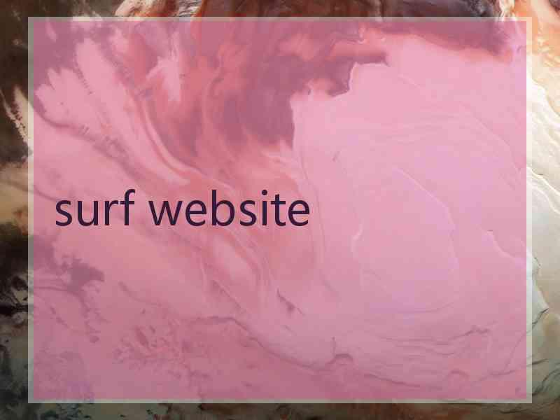 surf website