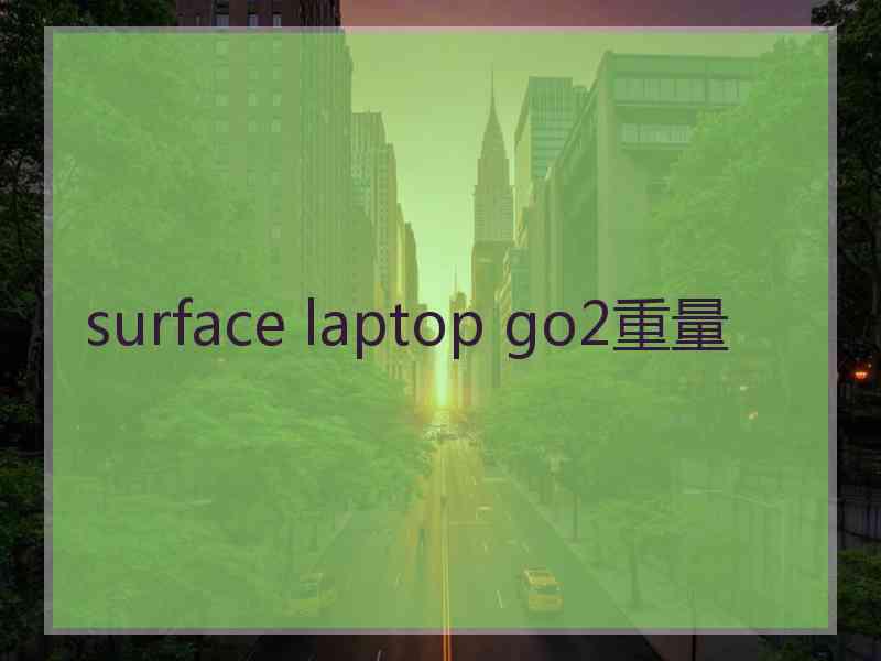 surface laptop go2重量