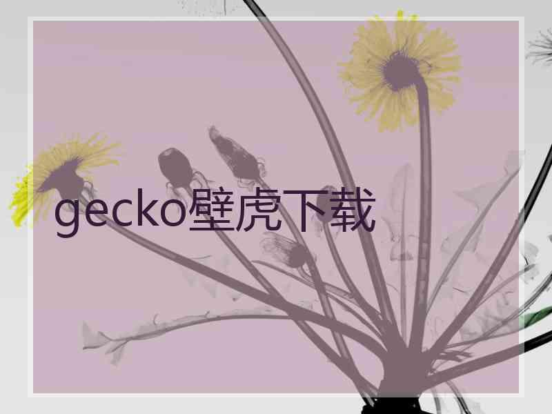 gecko壁虎下载