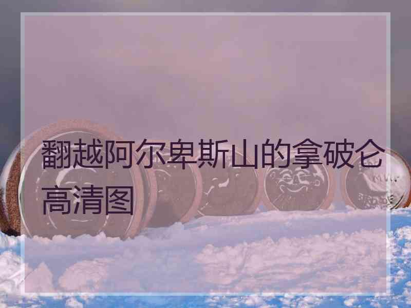 翻越阿尔卑斯山的拿破仑高清图