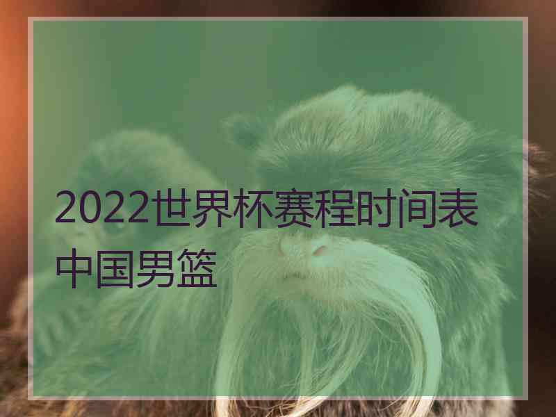 2022世界杯赛程时间表中国男篮