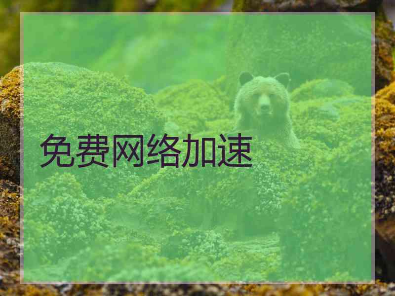 免费网络加速