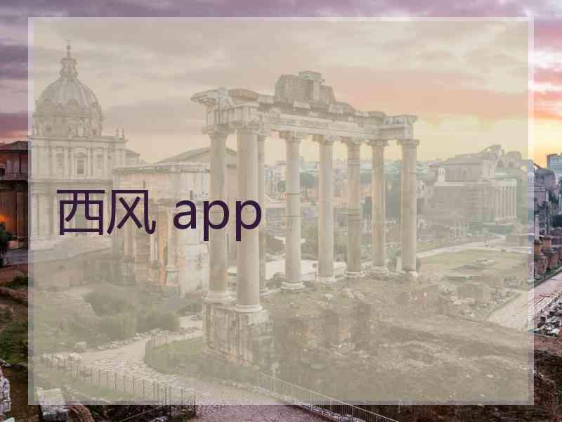 西风 app