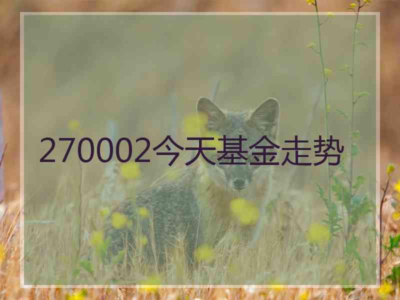 270002今天基金走势