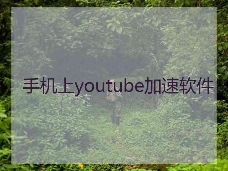 手机上youtube加速软件