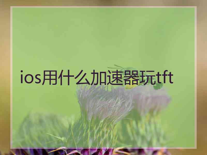 ios用什么加速器玩tft