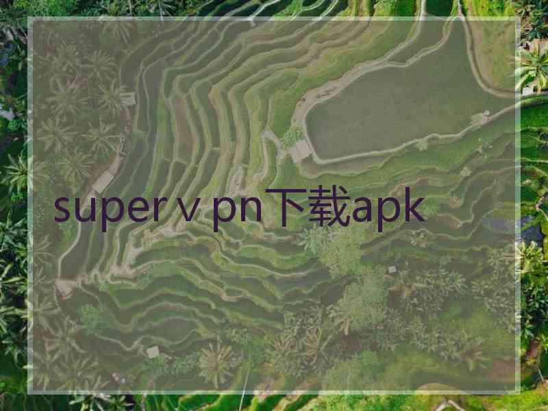 superⅴpn下载apk