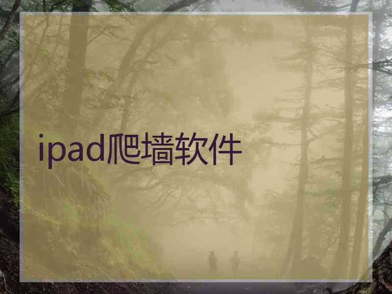 ipad爬墙软件