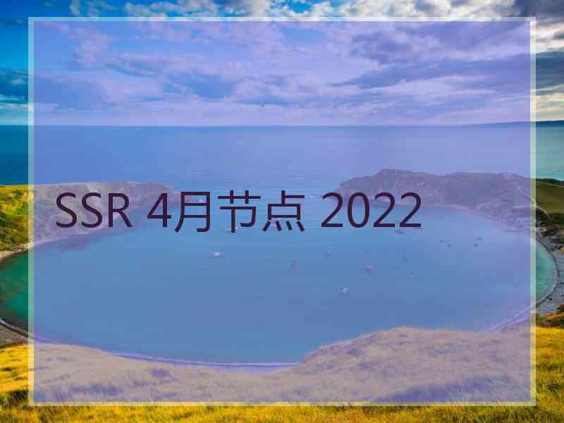 SSR 4月节点 2022