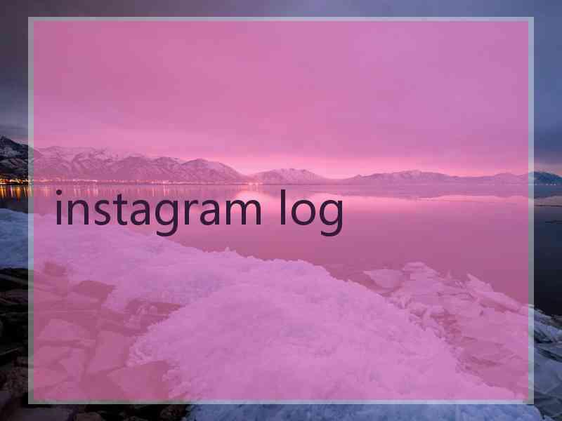 instagram log