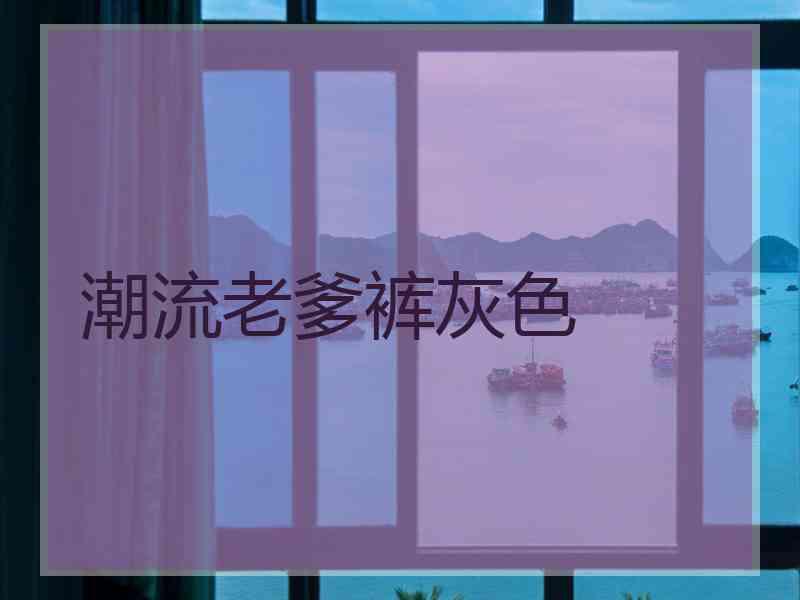 潮流老爹裤灰色