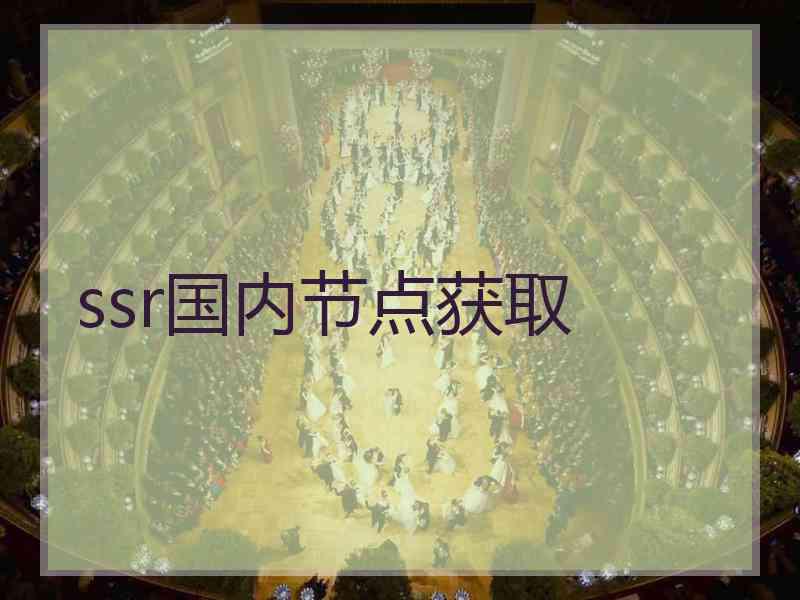 ssr国内节点获取