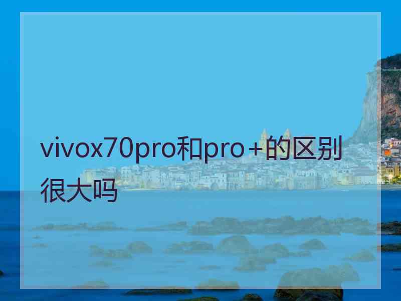 vivox70pro和pro+的区别很大吗