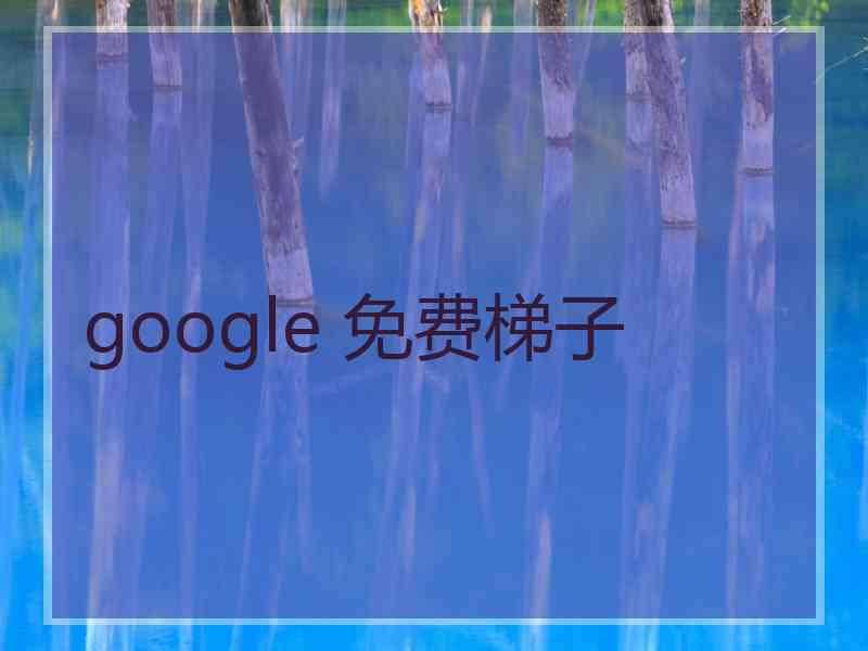 google 免费梯子