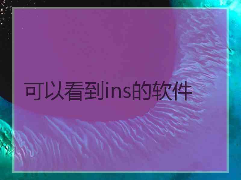 可以看到ins的软件