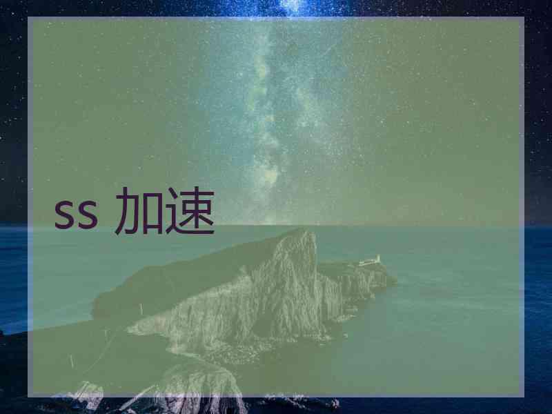 ss 加速