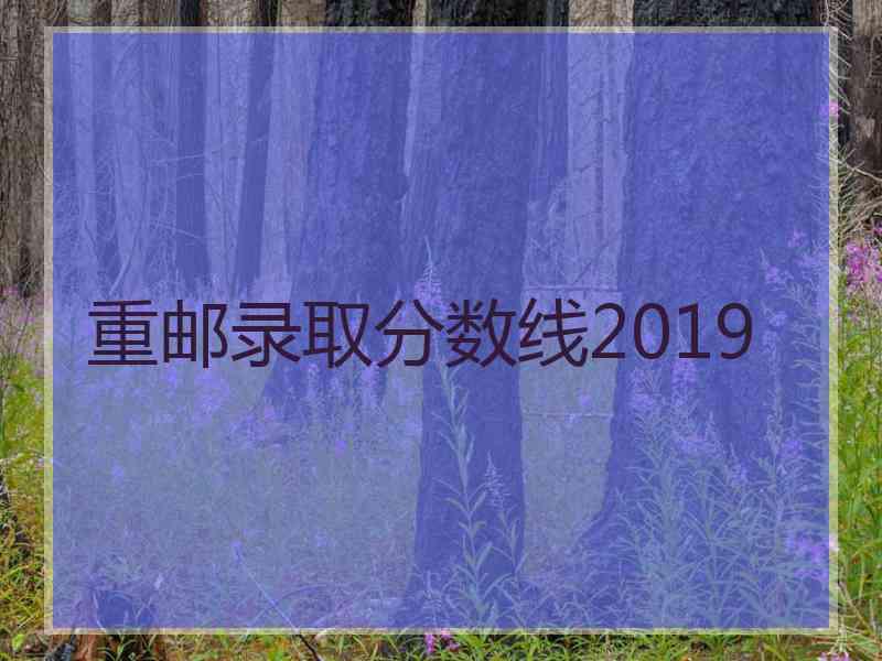 重邮录取分数线2019