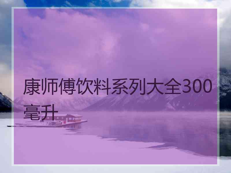 康师傅饮料系列大全300毫升