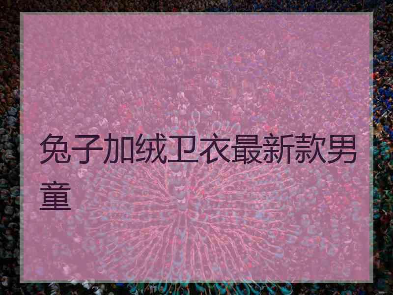 兔子加绒卫衣最新款男童